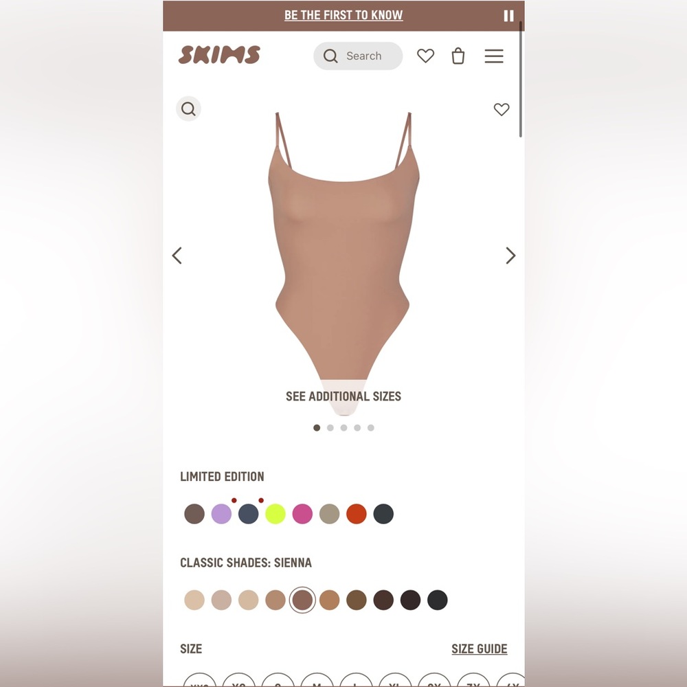 SKIMS Fits Everybody Bodysuit (S)